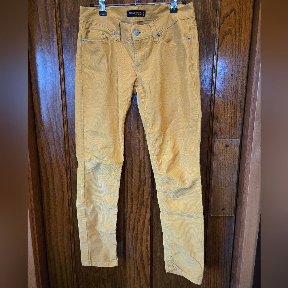 American Eagle Outfitters Yellow Gold Corduroy Straight Leg Jeans Size 27